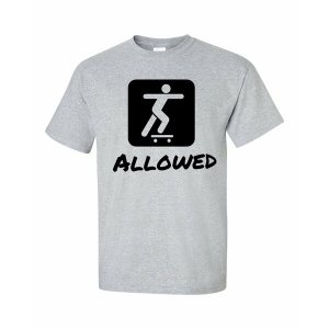 Bad YTHSKATMEGR Skateboarding Allowed Youth T-shirt Youth Medium