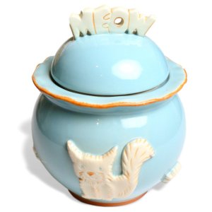 Carmel PCJS3004 Cat Treat Jar - Sky Blue