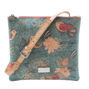 Bent CB003P Ivy Cork Crossbody - Birds