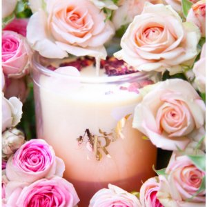 Celestial ASR-C1-AWEN Awen Rose Love Candle Rose Vanilla