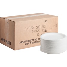 Ajm AJM CP9AJCWWH1CT Ajm Packaging Coated Paper Plates - 125  Pack - P