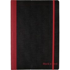 Hamelin JDK 400110530 Black N' Red Flexible Casebound Notebook - 72 Sh