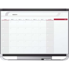 Acco QRT CP43P2 Quartet Prestige 2 Magnetic Monthly Calendar Board - M