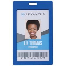 Advantus AVT 97067 Advantus Vertical Rigid Id Badge Holder - Support 2