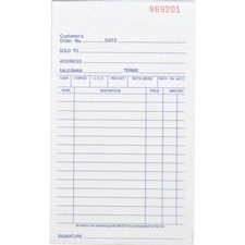 Business BSN 39550 All-purpose Carbonless Forms Book - 50 Sheet(s) - 2