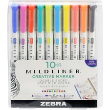 Zebra ZEB 78501 Pen Mildliner Double Ended Highlighter - Fine, Bold Ma