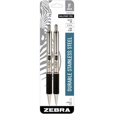 Zebra ZEB 29212 Pen F402 Retractable Ballpoint Pen - Fine Pen Point - 