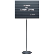 Acco QRT 7920M Quartet Single-pedestal Letter Board - 16 Height X 20 W