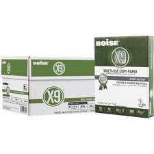 Boise CAS OX9001P Boise X-9 Multi-use Copy Paper, 8.5 X 11 Letter, 3-h