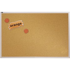 Acco QRT ECKA408 Quartet Bulletin Board - 48 Height X 96 Width - Brown