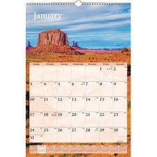 Acco AAG DMW20128 At-a-glance Scenic Monthly Wall Calendar - Monthly -