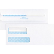 Business BSN 36681 No. 9 Double Window Invoice Envelopes - Double Wind