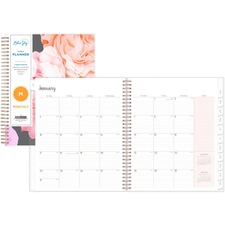 Blue BLS 110395 Joselyn Monthly Planner - Monthly - 1 Year - January T