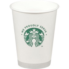 Starbucks SBK 12434031 We Proudly Serve Hot Cups - 12 Fl Oz - 1000  Ca