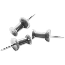 Business BSN 81008 Pushpins - 0.25 Head - For Office, Bulletin Board, 