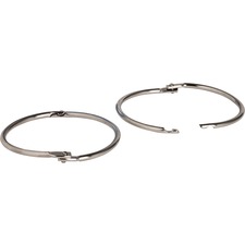 Business BSN 01441 Standard Book Rings - 3 Diameter - Silver - Nickel 