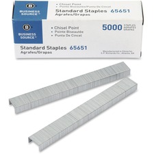 Business BSN 65651 Chisel Point Standard Staples - 210 Per Strip - Sta