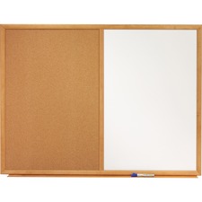 Acco QRT S554 Quartet Standard Combination Whiteboardcork Bulletin Boa