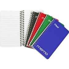 Acco MEA 45534 Mead Wirebound Memo Notebook - 60 Sheets - Wire Bound -