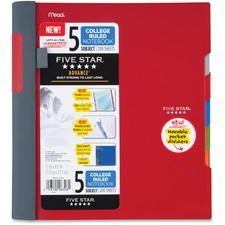 Acco MEA 06326 Mead College Ruled Subject Notebooks - 200 Pages - Spir