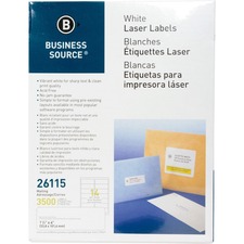 Business BSN 26115 Bright White Premium-quality Address Labels - 1 13 