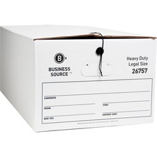 Business BSN 26757 Heavy Duty Legal Size Storage Box - External Dimens