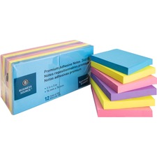 Business BSN 36615 3x3 Extreme Colors Adhesive Notes - 100 - 3 X 3 - S