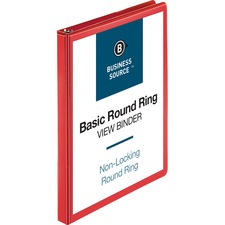 Business BSN 09965 Round Ring Binder - 12 Binder Capacity - Round Ring