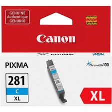 Original Canon 2034C001 Cli-281xl Ink Cartridge - Cyan - Inkjet - 1 Ea