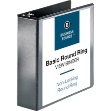 Business BSN 09958 Round-ring View Binder - 3 Binder Capacity - Letter