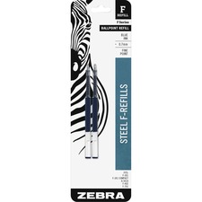 Zebra ZEB 85522 Pen F-series Pen Refills - Fine Point - Blue Ink - 2  