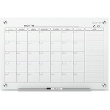 Acco QRT GC3624F Quartet Infinity Dry-erase Calendar Board - Monthly, 