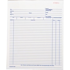 Business BSN 39554 All-purpose Carbonless Forms Book - 50 Sheet(s) - 2