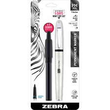 Zebra ZEB 65211 Pen Fine Bullet Tip Pm-701 Permanent Marker - Fine Mar