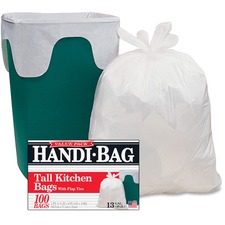 Aep WBI HAB6FK100CT Webster Handi-bag Flap Tie Tall Kitchen Bags - 10 