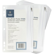 Business BSN 01606BX Punched Economy Binder Pocket - 9.5 Height X 6 Wi