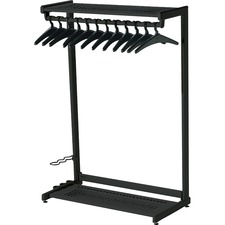 Acco QRT 20224 Quartet Two-shelf Garment Rack - Freestanding - 12 Hang