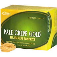 Alliance ALL 20129 20129 Pale Crepe Gold Rubber Bands - Size 12 - Appr