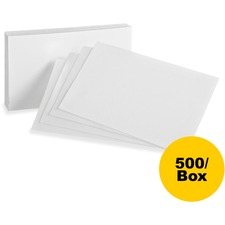 Hamelin OXF 50BX Oxford Printable Index Card - White - 10% - 5 X 8 - 8