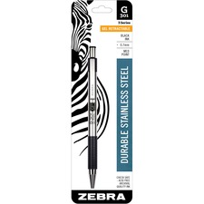 Zebra ZEB 41311 Pen G-301 Gel Retractable Pen - Medium Pen Point - 0.7