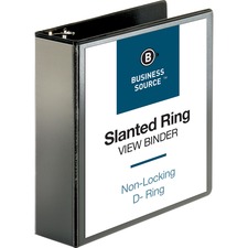 Business BSN 28449 Basic D-ring View Binders - 3 Binder Capacity - Let