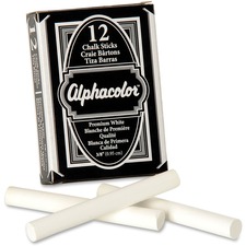 Acco QRT 314005 Quartet Alphacolor Premium Chalk Sticks - 0.4 Diameter