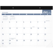 Acco AAG SKLP2432 At-a-glance E-z Read Monthly Desk Pad - Julian Dates