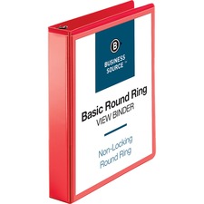 Business BSN 09967 Round Ring Binder - 1 12 Binder Capacity - Round Ri