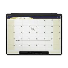 Acco QRT MMC25 Quartet Motion Cubicle 1-month Calendar Whiteboard - Mo