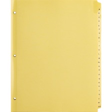 Business BSN 01806 A-z Clear Plastic Tab Index Dividers - Printed Tab(