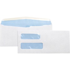 Business BSN 36694 No. 10 Double-window Invoice Envelopes - Double Win