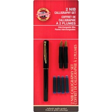 Chartpak/pickett KOH S802FBC Koh-i-noor 3-nib Calligraphy Set - Black,