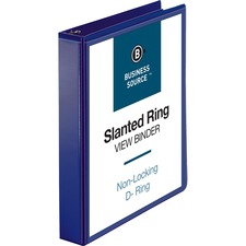 Business BSN 28453 D-ring View Binder - 1 12 Binder Capacity - Slant D