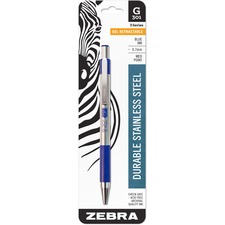 Zebra ZEB 41321 Pen G-301 Gel Retractable Pen - Medium Pen Point - 0.7